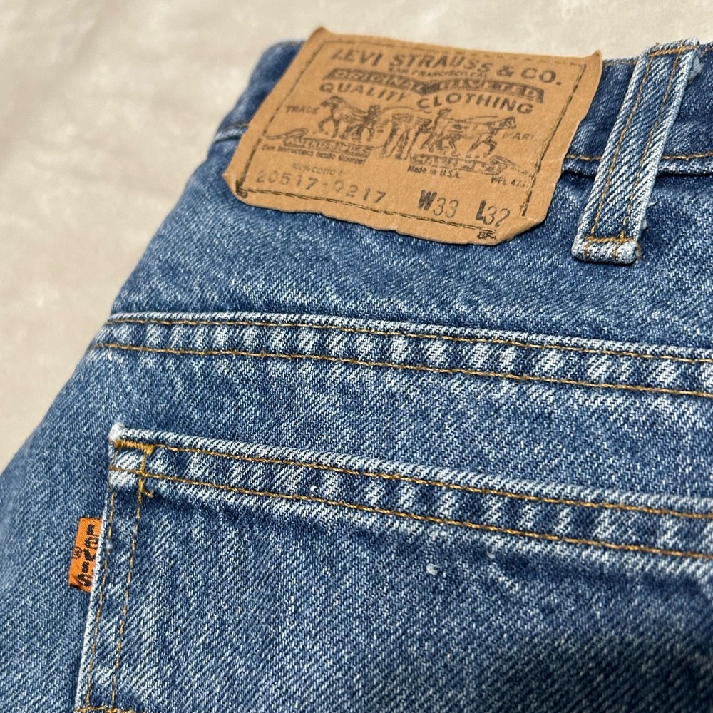 True Vintage Levi’s-90’s or before. 
Orange tag Levi Strauss Jean